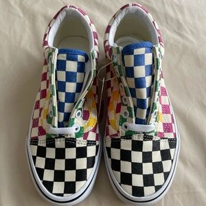 NEW Women’s Glitter Checkboard Old Skool Vans